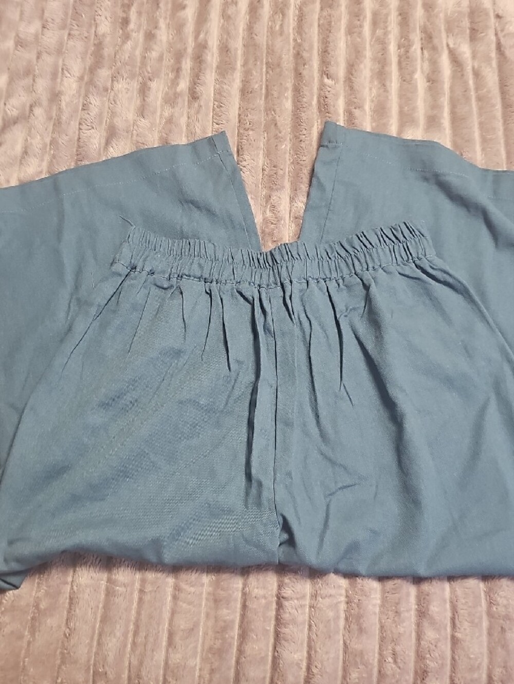 Wide Leg High-Rise Pants in Blue - Picture 5 of 6